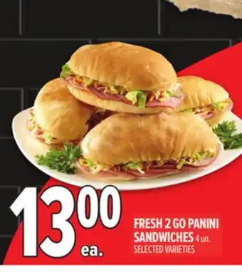 Metro FRESH 2 GO PANINI SANDWICHES offer