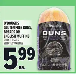 Metro O'DOUGHS GLUTEN FREE BUNS, BREADS OR ENGLISH MUFFINS offer