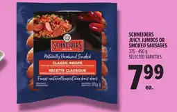 Metro SCHNEIDERS JUICY JUMBOS OR SMOKED SAUSAGES offer