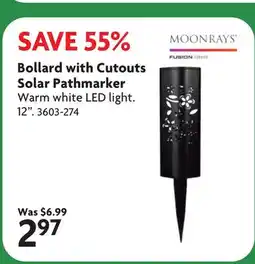 Home Hardware Bollard with Cutouts Solar Pathmarker offer