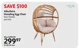 Home Hardware Standing Egg Chair offer