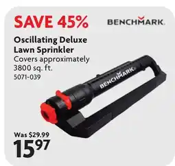 Home Hardware Oscillating Deluxe Lawn Sprinkler offer