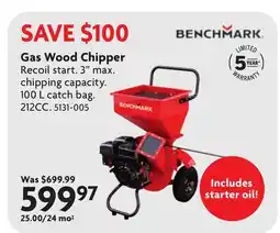 Home Hardware Gas Wood Chipper offer
