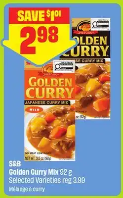 FreshCo S&B Golden Curry Mix 92 g Selected Varieties offer