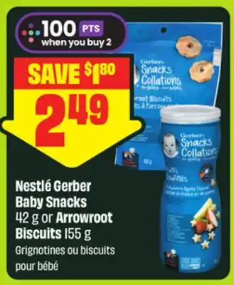 FreshCo Nestlé Gerber Baby Snacks 42 g or Arrowroot Biscuits 155 g offer