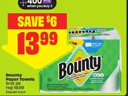FreshCo Bounty Paper Towels 6= offer