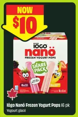 FreshCo iÖGO nanö Frozen Yogurt Pops offer