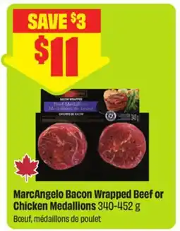 FreshCo MarcAngelo Bacon Wrapped Beef or Chicken Medallions offer