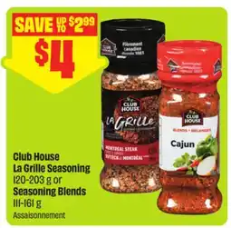 FreshCo Club House La Grille Seasoning 120-203 g Seasoning Blends 111-161 g offer