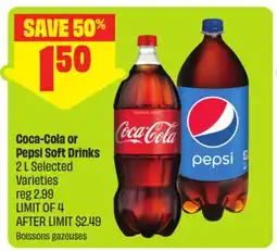 FreshCo Coca-Cola or Pepsi Soft Drinks 2 L Selected Varieties offer
