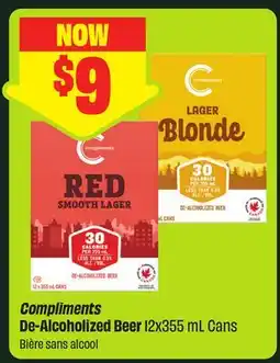FreshCo Compliments De-Alcoholized Beer 12x355 mL Cans offer
