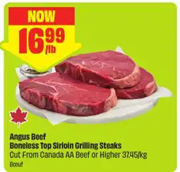 FreshCo Angus Beef Boneless Top Sirloin Grilling Steaks Cut from Canada AA beef or higher 37.45/kg offer