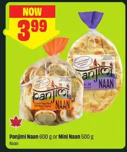 FreshCo Panjimi Naan 600 g or Mini Naan 500 g offer