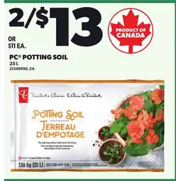 Loblaws PC POTTING SOIL offer