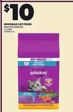 Loblaws WHISKAS CAT FOOD offer