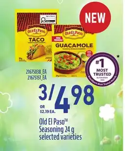 Loblaws OLD EL PASO SEASONING offer