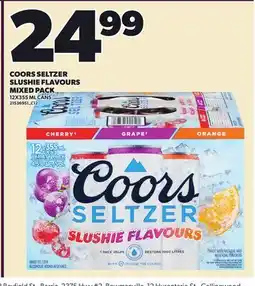 Loblaws COORS SELTZER SLUSHIE FLAVOURS MIXED PACK, 12X355 ML CANS offer