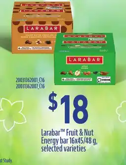 Loblaws LARABAR FRUIT & NUT ENERGY BAR, 16X45/48 G offer