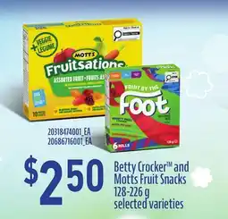 Loblaws BETTY CROCKER AND MOTTS FRUIT SNACKS offer