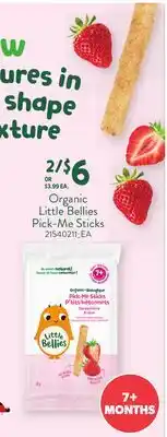 Loblaws ORGANIC LITTLE BELLIES PICK-ME STICKS offer
