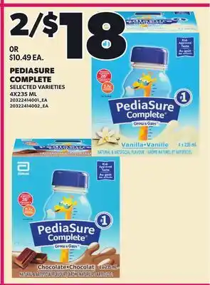 Loblaws PEDIASURE COMPLETE offer