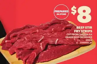 Loblaws BEEF STIR FRY STRIPS offer