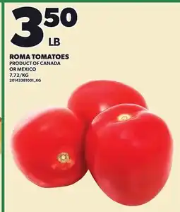 Loblaws ROMA TOMATOES offer