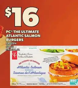 Loblaws PC THE ULTIMATE ATLANTIC SALMON BURGERS offer
