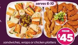 Loblaws SANDWICHES, WRAPS OR CHICKEN PLATTERS offer