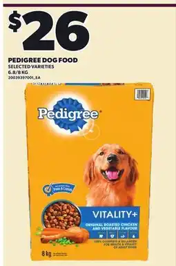 Loblaws PEDIGREE DOG FOOD offer