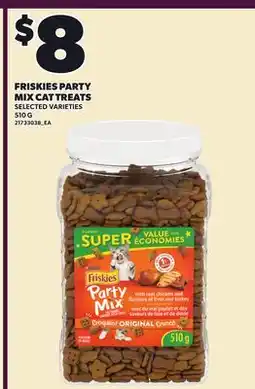 Loblaws FRISKIES PARTY MIX CAT TREATS offer