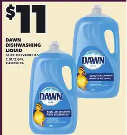 Loblaws DAWN DISHWASHING LIQUID, 2.01/2 offer