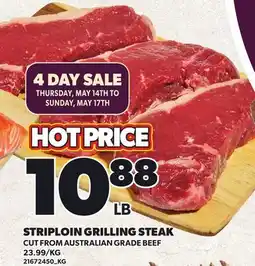 Loblaws STRIPLOIN GRILLING STEAK offer