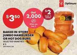 Loblaws BAKED IN-STORE JUMBO HAMBURGER OR HOT DOG BUNS, 8'S offer