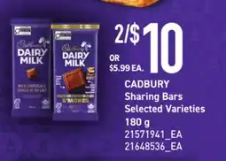 Loblaws CADBURY SHARING BARS offer