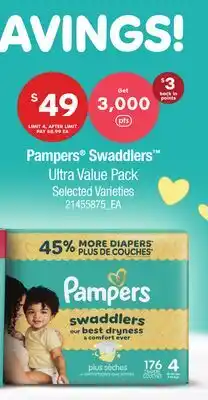 Loblaws PAMPERS SWADDLERS ULTRA VALUE PACK offer