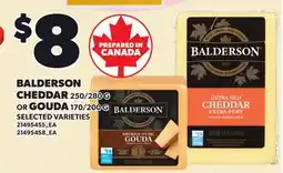 Loblaws BALDERSON CHEDDAR, 250/280 G OR GOUDA, 250/280 G offer