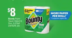 Loblaws BOUNTY PAPER TOWEL, SELECT A SIZE, 2=5 ROLL offer