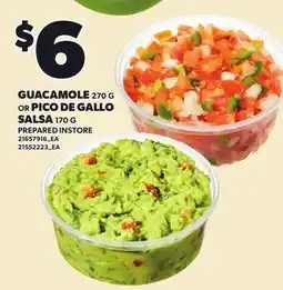 Loblaws GUACAMOLE, 270 G OR PICO DE GALLO SALSA, 170 G offer