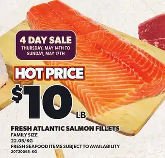 Loblaws FRESH ATLANTIC SALMON FILLETS offer