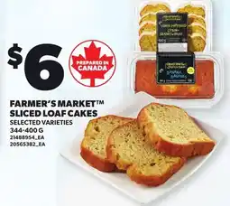 Loblaws FARMER'S MARKET SLICED LOAF CAKES offer