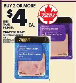 Loblaws ZIGGY'S MEAT offer