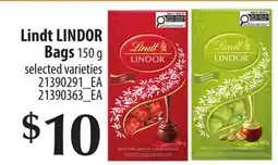Loblaws LINDT LINDOR BAGS offer