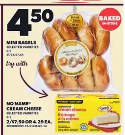 Loblaws MINI BAGELS, 8'S offer