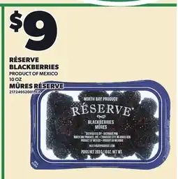 Independent Grocer RÉSERVE BLACKBERRIES, 10 OZ offer