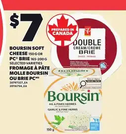 Independent Grocer BOURSIN SOFT CHEESE, 150 G OR PC BRIE offer