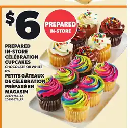 Independent Grocer PREPARED IN-STORE CÉLÉBRATION CUPCAKES, 6'S offer