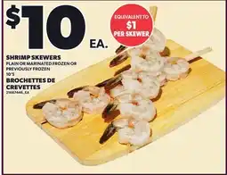 Independent Grocer SHRIMP SKEWERS, 10'S offer