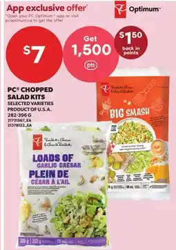 Independent Grocer PC CHOPPED SALAD KITS offer