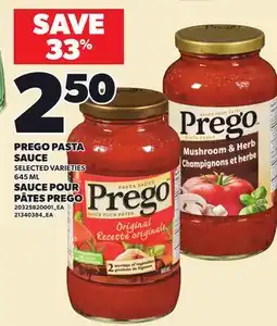 Independent Grocer PREGO PASTA SAUCE offer
